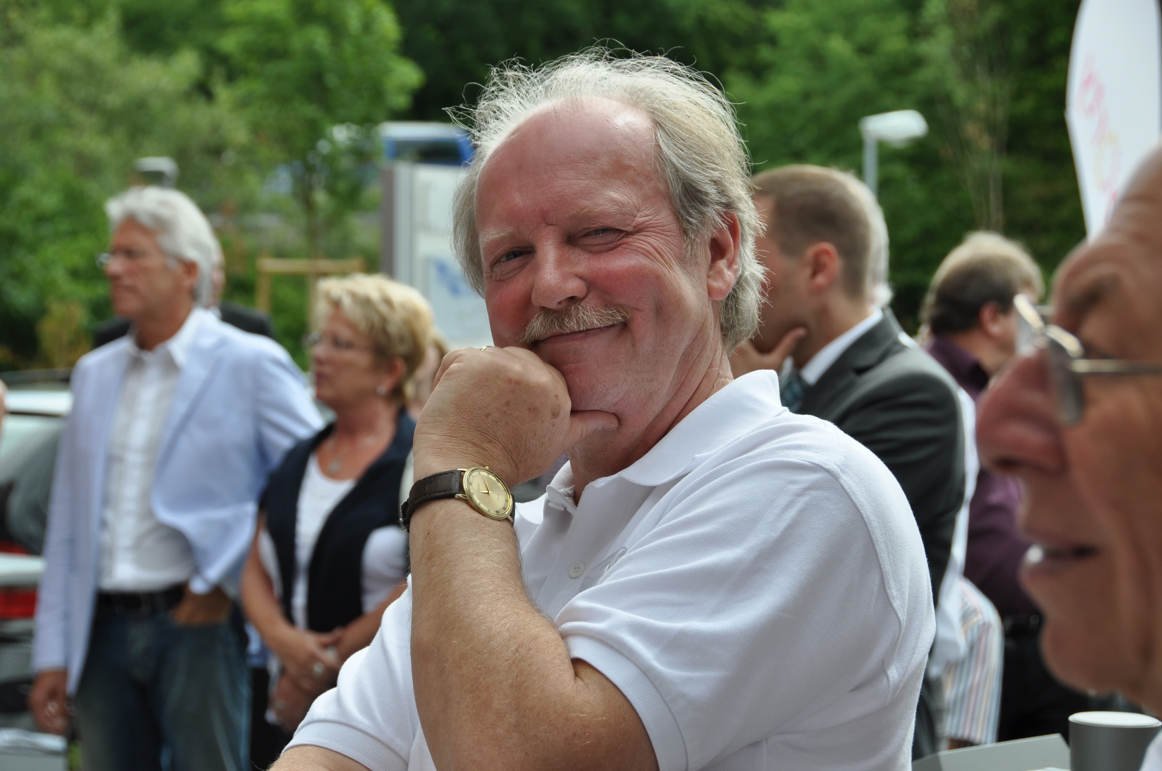 Werner Blank freut sich über das gelungene Fest anlässlich des Tag der offenen Tür